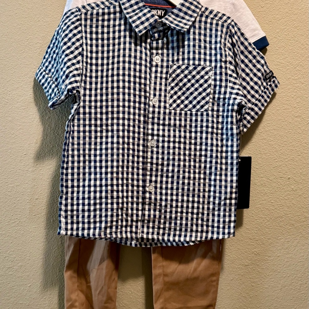DKNY 3-piece Fall Boys 4T set. New with Tags